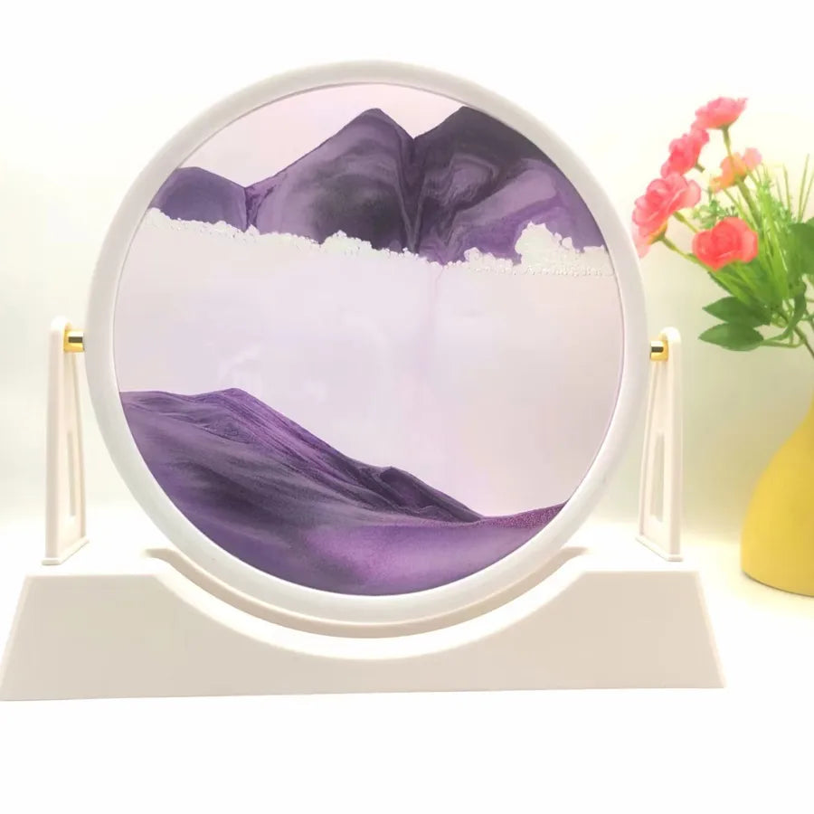 Creative ornaments liquid decompression quicksand painting office desktop living room bedside table decorations birthday gift