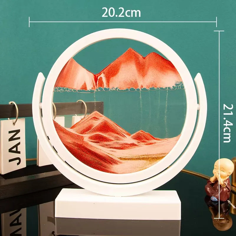 Creative ornaments liquid decompression quicksand painting office desktop living room bedside table decorations birthday gift