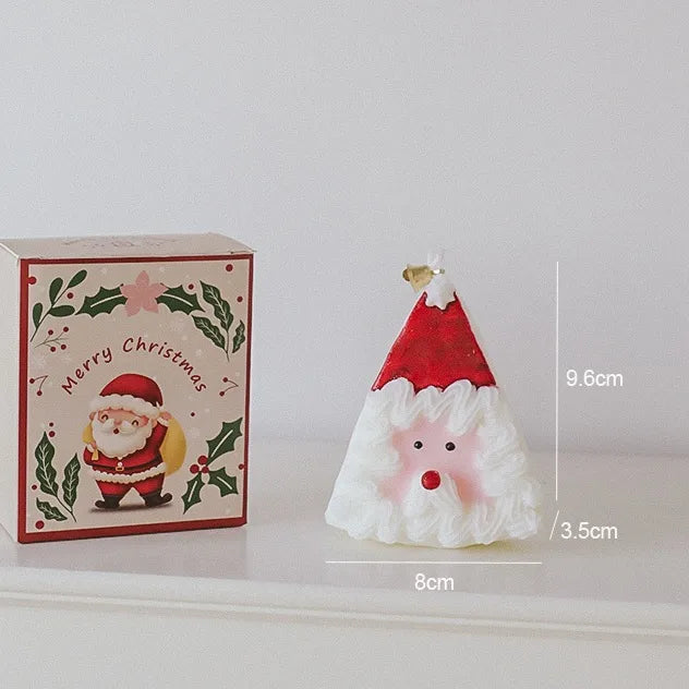 Cartoon Christmas Gift Box Creative Birthday Present Beautiful Resin Candle Souvenir Ideal For Christmas Small Gifts