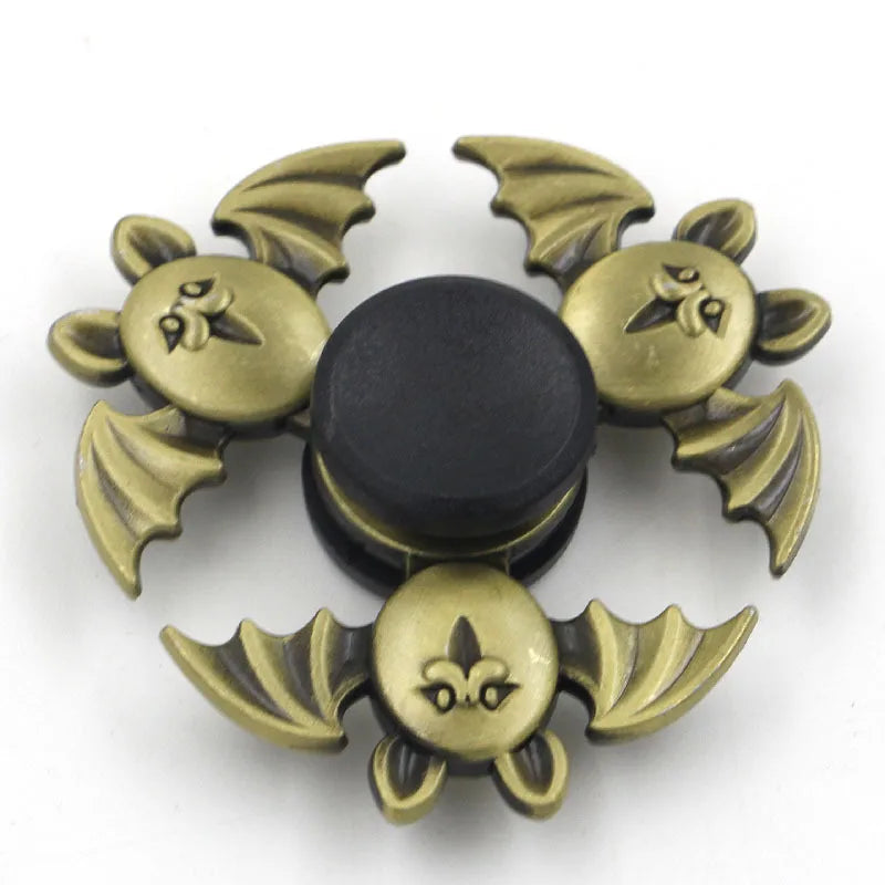 creative zinc alloy bronze hand spinner finger rotating decompression toy