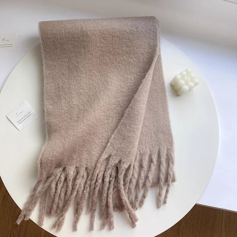 Unisex Casual Simple Style Classic Style Lattice Imitation cashmere Scarf