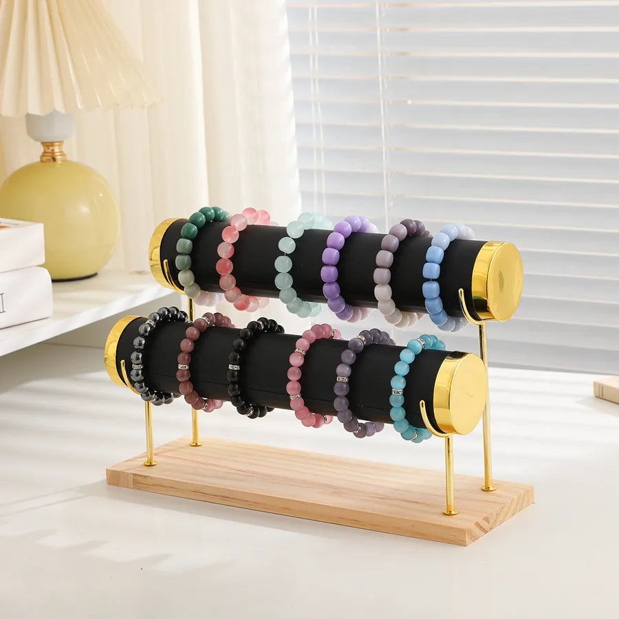 High-End Jewelry Display Stand Multi-Layer Bracelet Holder Watch Storage Rack Novelty Design Wooden Jewelry Accessory Showcase