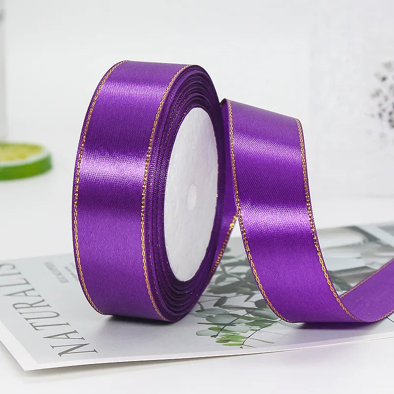 Classic Style Solid Color Polyester Holiday Wedding Birthday Party Supplies Gift Wrapping Supplies 1 Roll