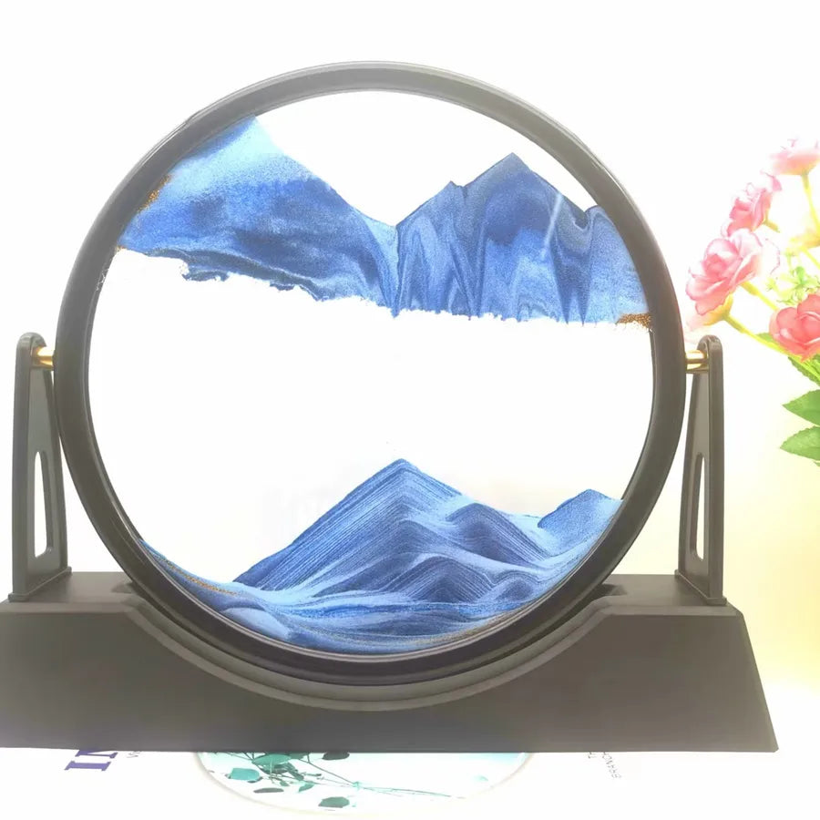 Creative ornaments liquid decompression quicksand painting office desktop living room bedside table decorations birthday gift