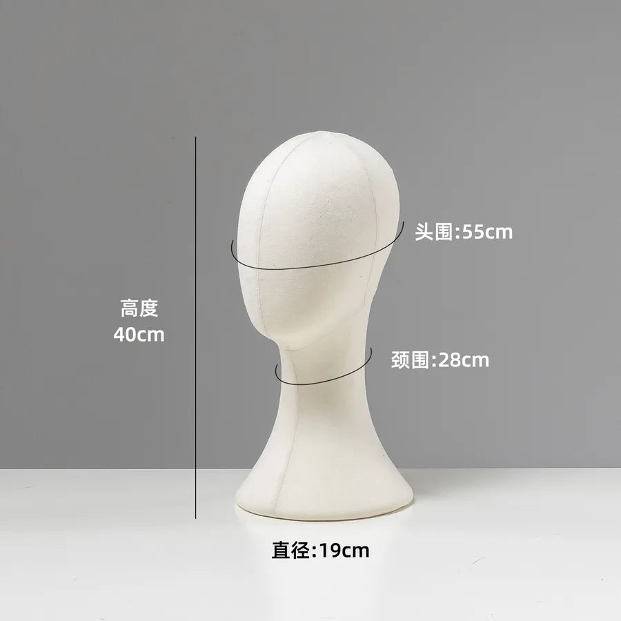 Mannequin Head Display Stand Hat Necklace Holder Pin-able Wig Adult Unisex Model Hairdressing Salon Beauty School Supplies