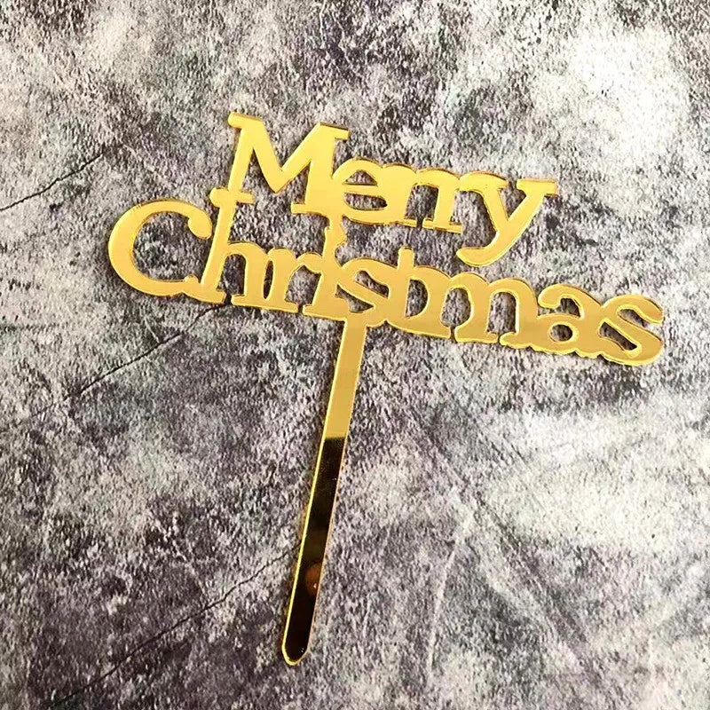 Christmas Letter Arylic Party Cake Decorating Supplies