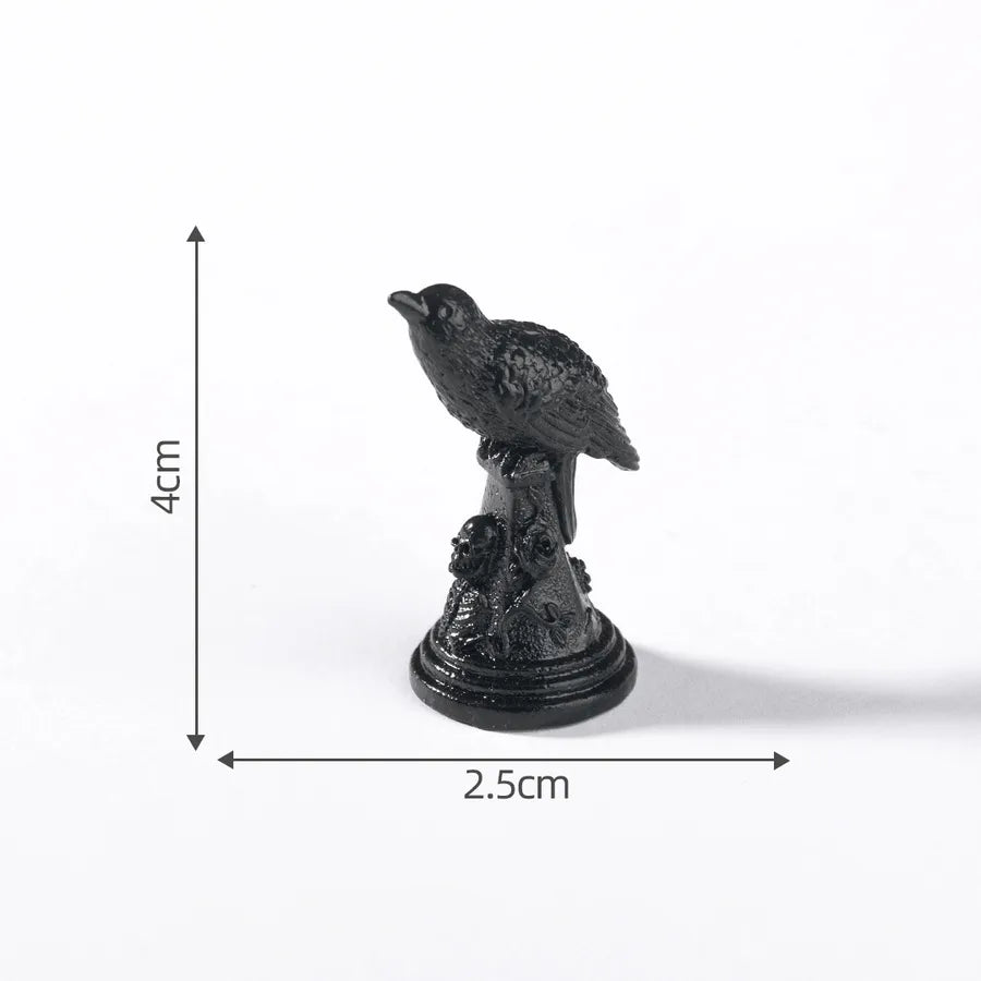 New Halloween Skeleton Bat Doll Diy Decorative Accessories Miniature Landscape Small Ornaments Resin Crafts Cartoon Style