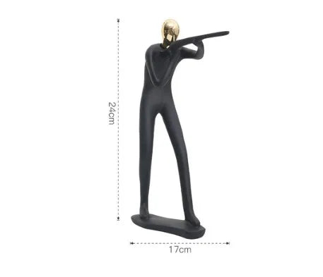 simple style abstract synthetic resin ornaments artificial decorations