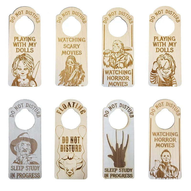 halloween letter wood holiday hanging ornaments