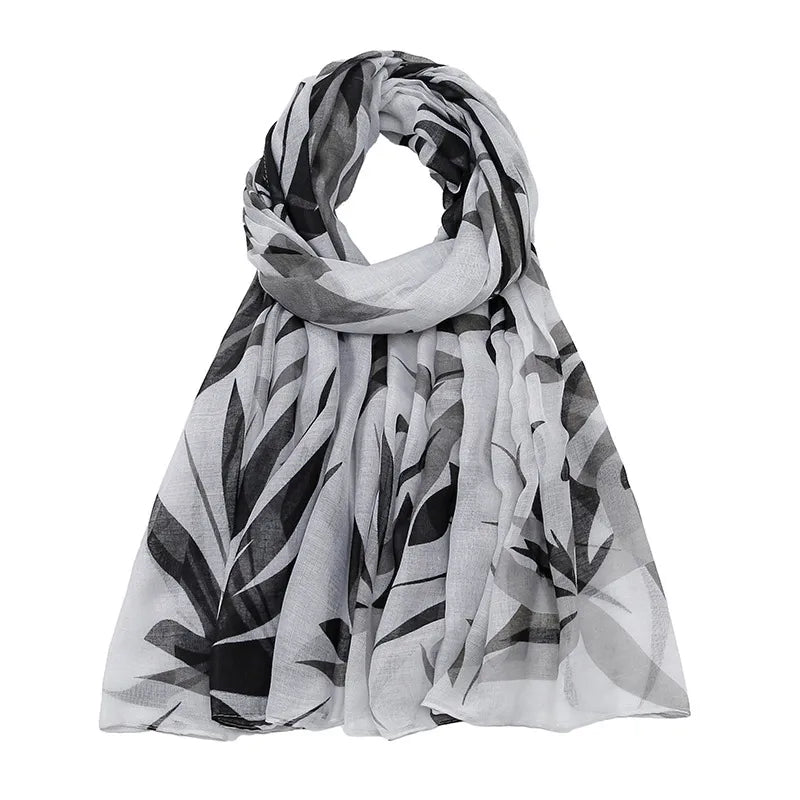 Women's Simple Style Color Block Voile Scarf