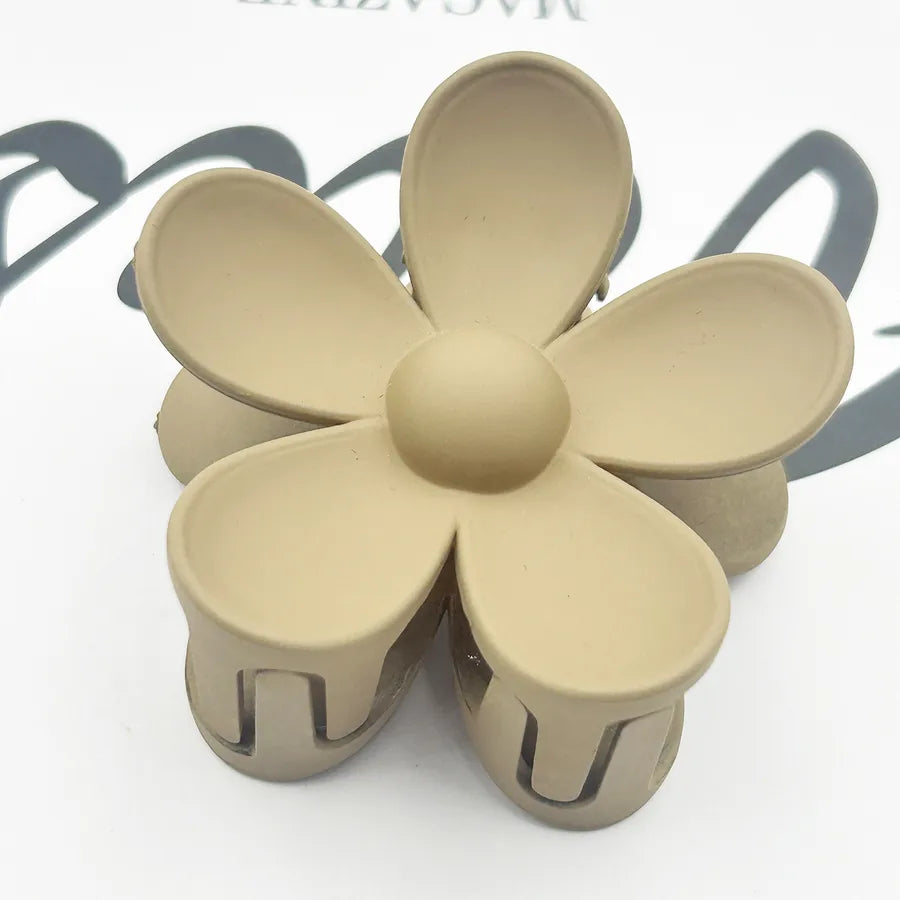 Frosted Flower Hair Clip Back Head Updo Hair Clip Barrettes Ponytail Bun High-Grade Sense Barrettes Shark Clip Wholesale