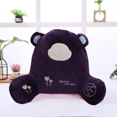 Cute Cartoon Lumbar Support Pillow Office Chair Backrest Pad Car Seat Cushion Pregnant Women Waist Pillow