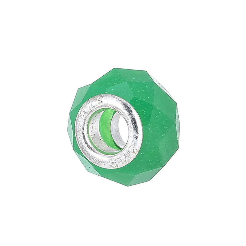 1 Piece 15*15mm Alloy Resin Geometric Polished Beads