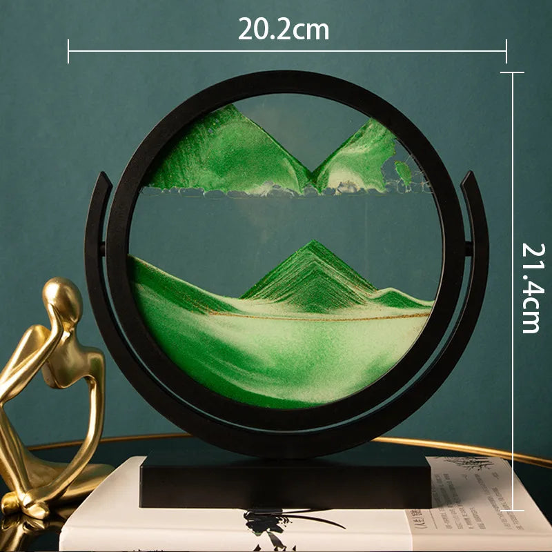 Creative ornaments liquid decompression quicksand painting office desktop living room bedside table decorations birthday gift
