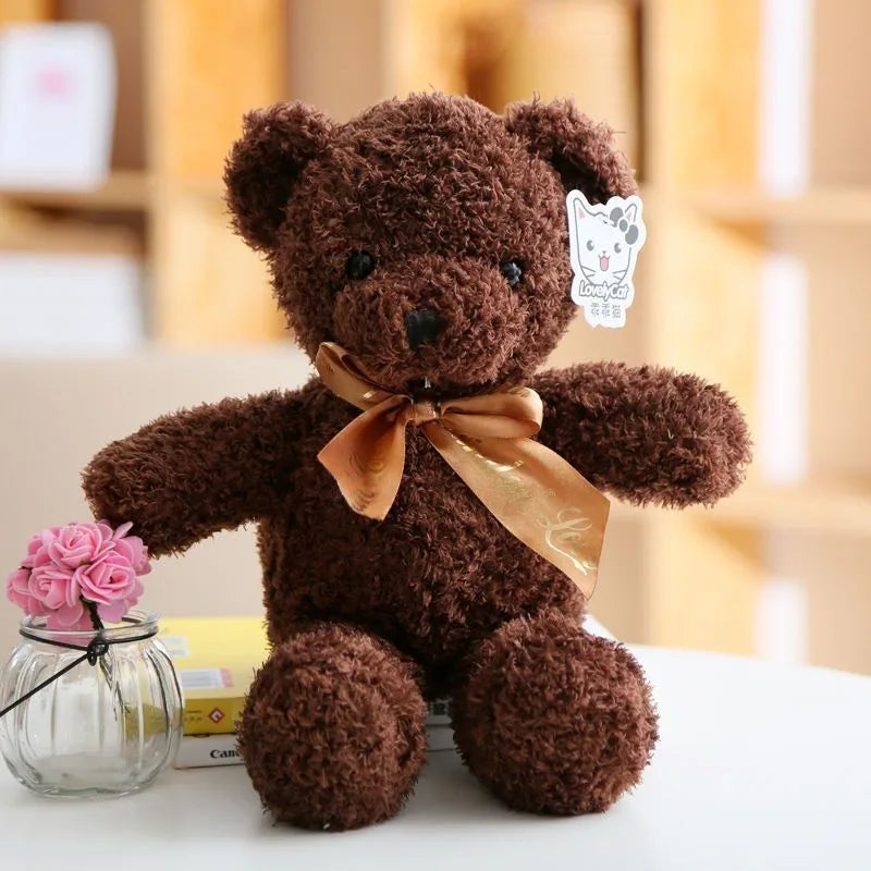 Wholesale sweater bear doll large pillow cute dressing teddy bear doll birthday gift girl plush toy