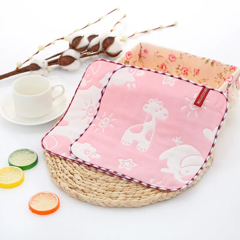Cute Cartoon Cotton Burp Cloths Baby Accessories