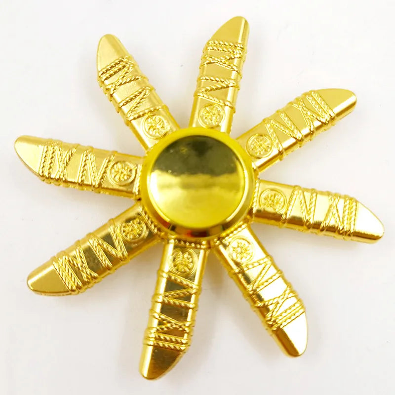 creative zinc alloy bronze hand spinner finger rotating decompression toy