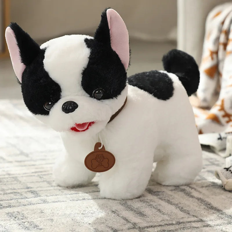 Small Size Teddy Shiba Inu Pomeranian Plush Dolls Realistic Dog Toy Soft PP Cotton Sleeping Companion Dolls For Children