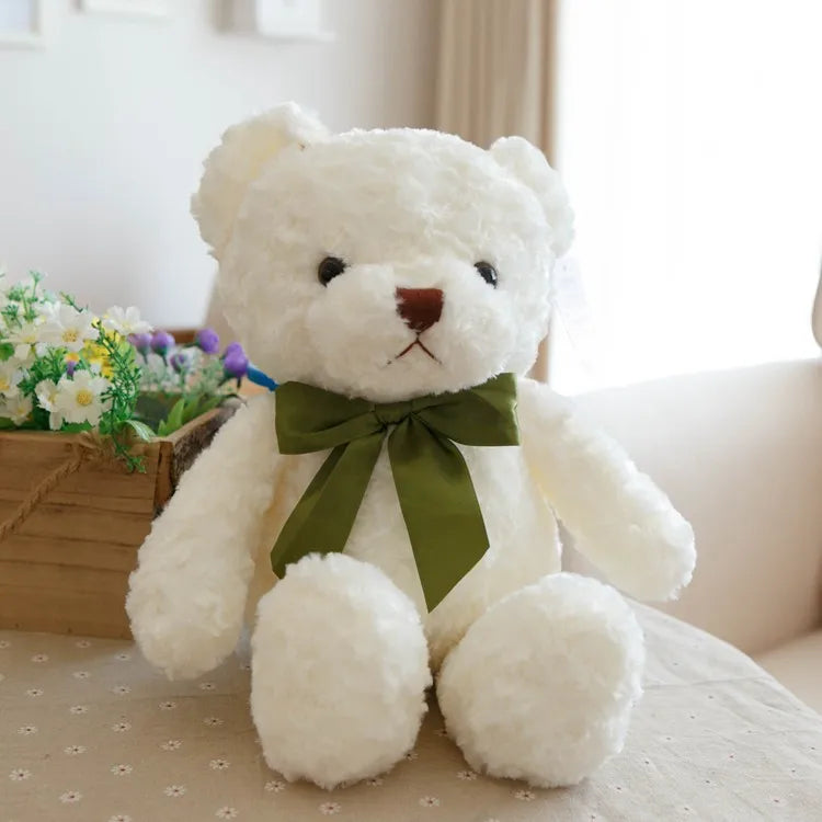 Wholesale sweater bear doll large pillow cute dressing teddy bear doll birthday gift girl plush toy