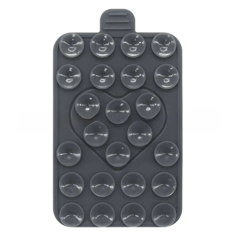 Suitable for mobile phone holder double-sided silicone suction cup mobile phone case holder multi-functional two-color love suction cup holder