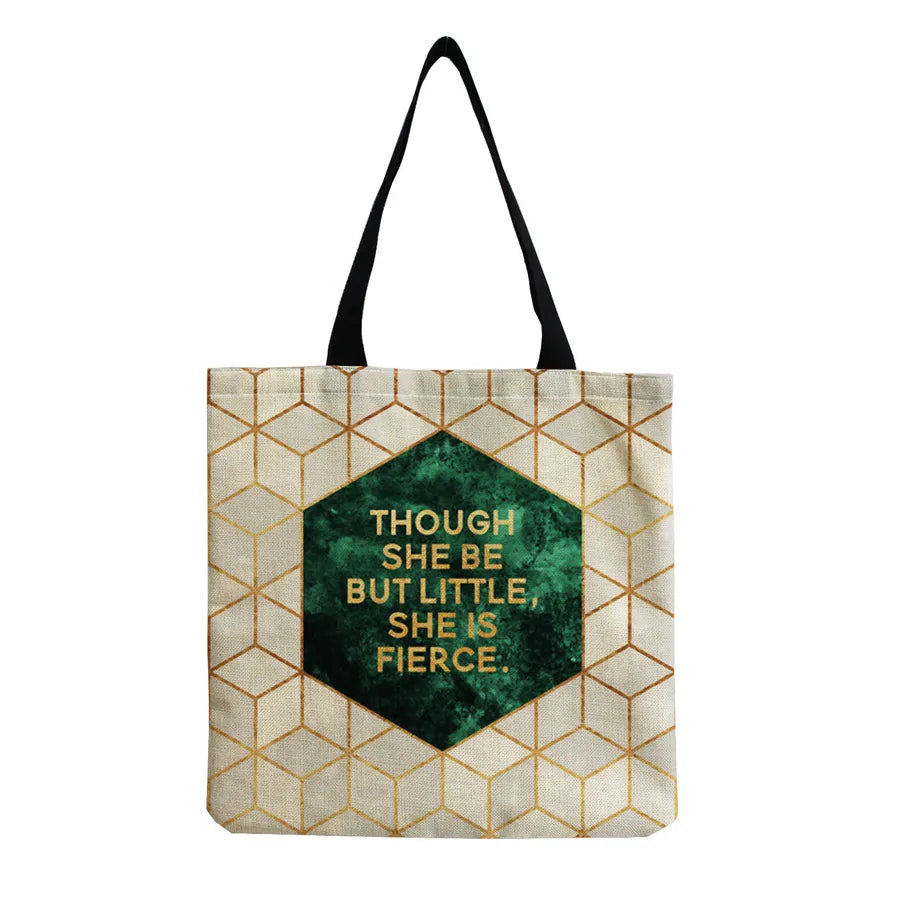 women's tropical leaf shopping bags