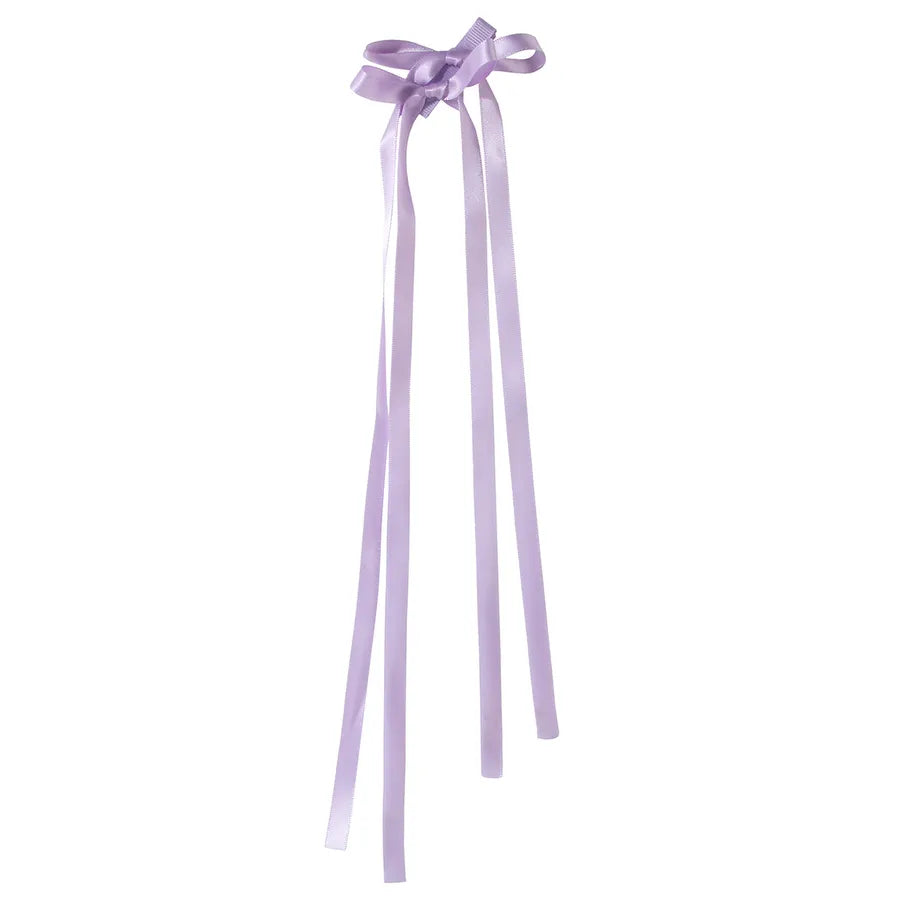 Women's Sweet Solid Color Bow Knot Cloth Handmade Hair Clip