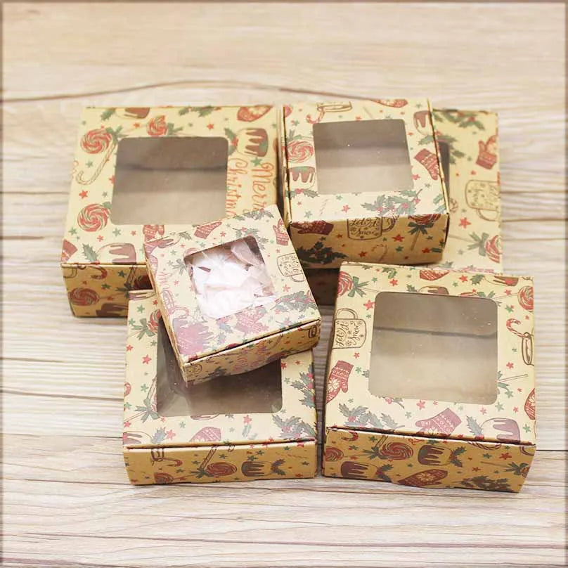 Christmas Gift Box Handmade Printed Paper Marble Pattern Jewelry Packaging Box Multiple Sizes Business Style 300g Material
