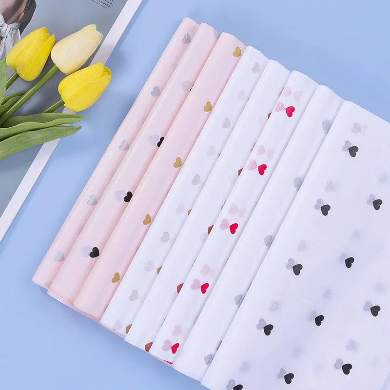 korean heart printting wrapping sydney paper