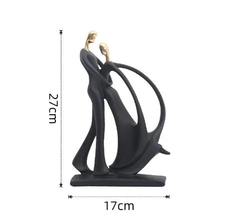 simple style abstract synthetic resin ornaments artificial decorations