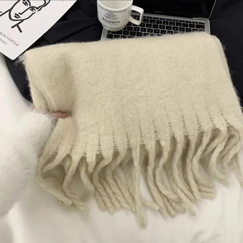 Unisex Casual Simple Style Classic Style Lattice Imitation cashmere Scarf