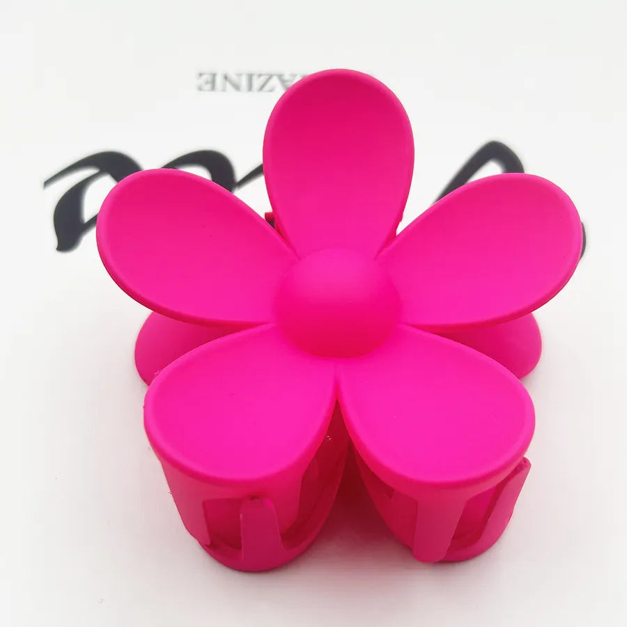 Frosted Flower Hair Clip Back Head Updo Hair Clip Barrettes Ponytail Bun High-Grade Sense Barrettes Shark Clip Wholesale