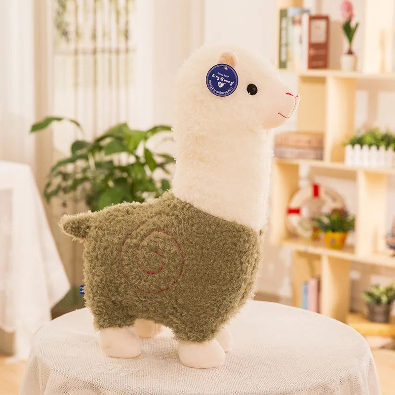 Creative Alpaca Doll Plush Toy Realistic Small Lamb Pillow Internet Famous Sheep Doll Grass Horse Mythical Birthday Gift