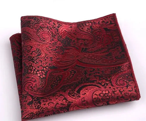 formal paisley polyester unisex pocket square 1 piece