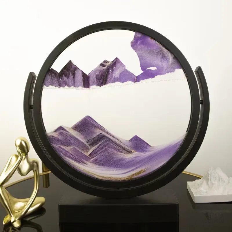 Creative ornaments liquid decompression quicksand painting office desktop living room bedside table decorations birthday gift