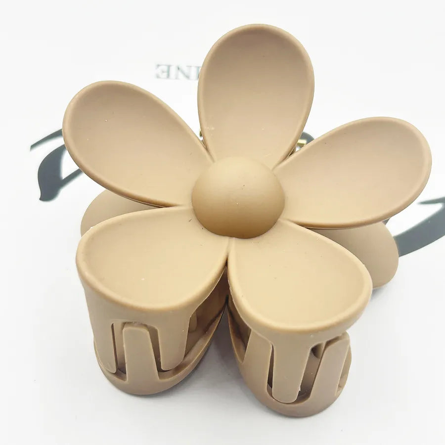 Frosted Flower Hair Clip Back Head Updo Hair Clip Barrettes Ponytail Bun High-Grade Sense Barrettes Shark Clip Wholesale