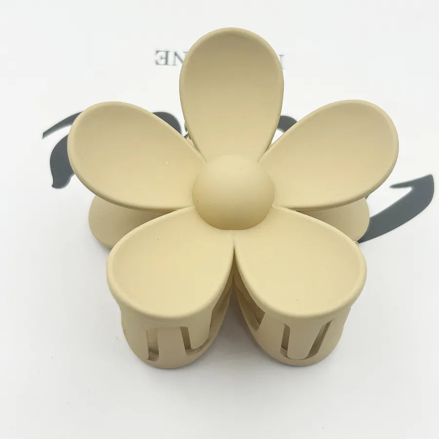 Frosted Flower Hair Clip Back Head Updo Hair Clip Barrettes Ponytail Bun High-Grade Sense Barrettes Shark Clip Wholesale
