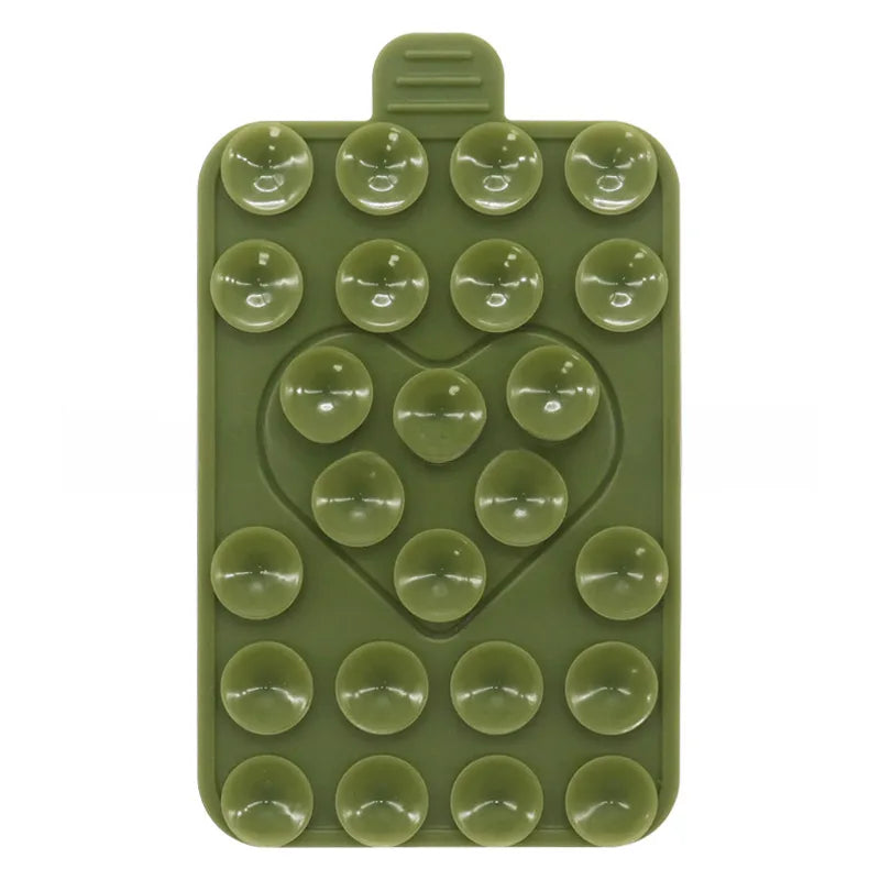 Suitable for mobile phone holder double-sided silicone suction cup mobile phone case holder multi-functional two-color love suction cup holder