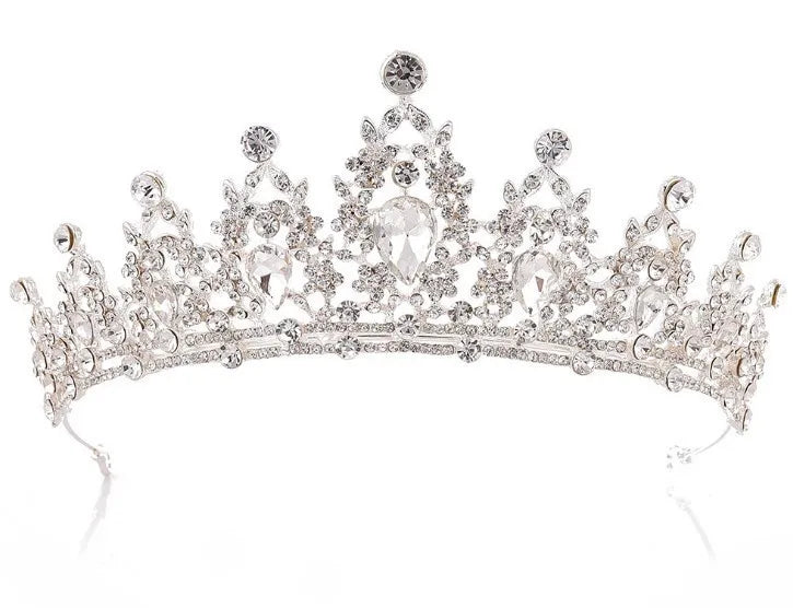 Fashion Women'S Crown Alloy Inlay Rhinestones Crown