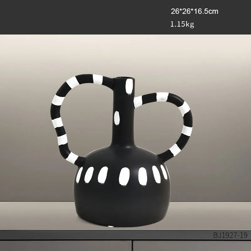 Artistic Geometric ceramics Ornaments Artificial Decorations