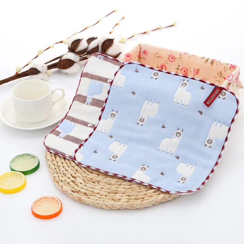 Cute Cartoon Cotton Burp Cloths Baby Accessories