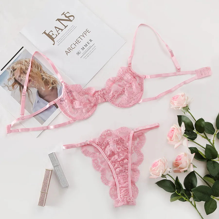 lace sexy lingerie two-piece set one-piece set