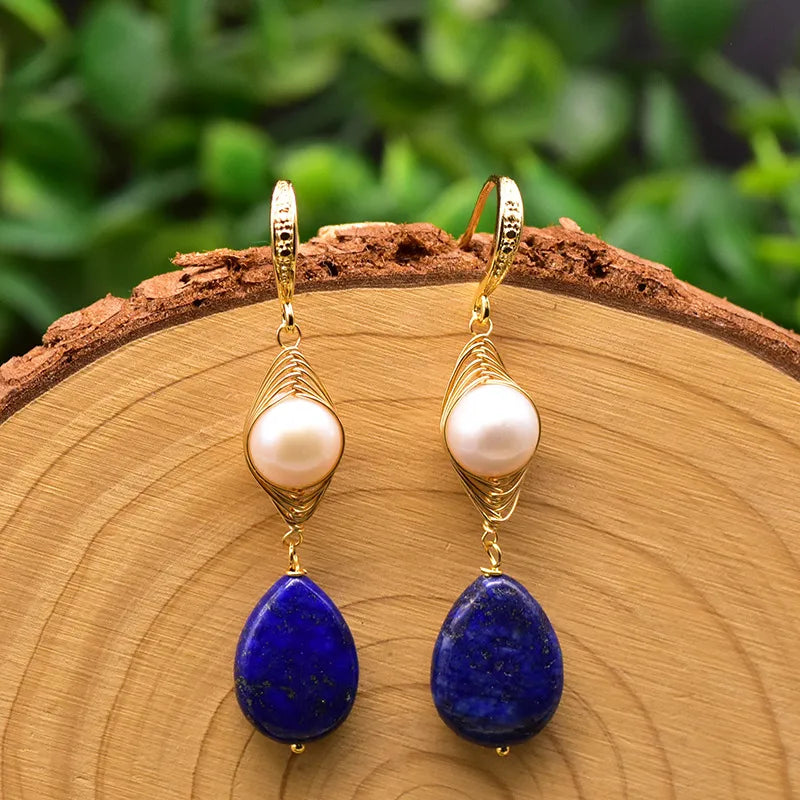 Live broadcast natural pearl earrings high-grade earrings s925 silver needle women's design natural freshwater real pearl