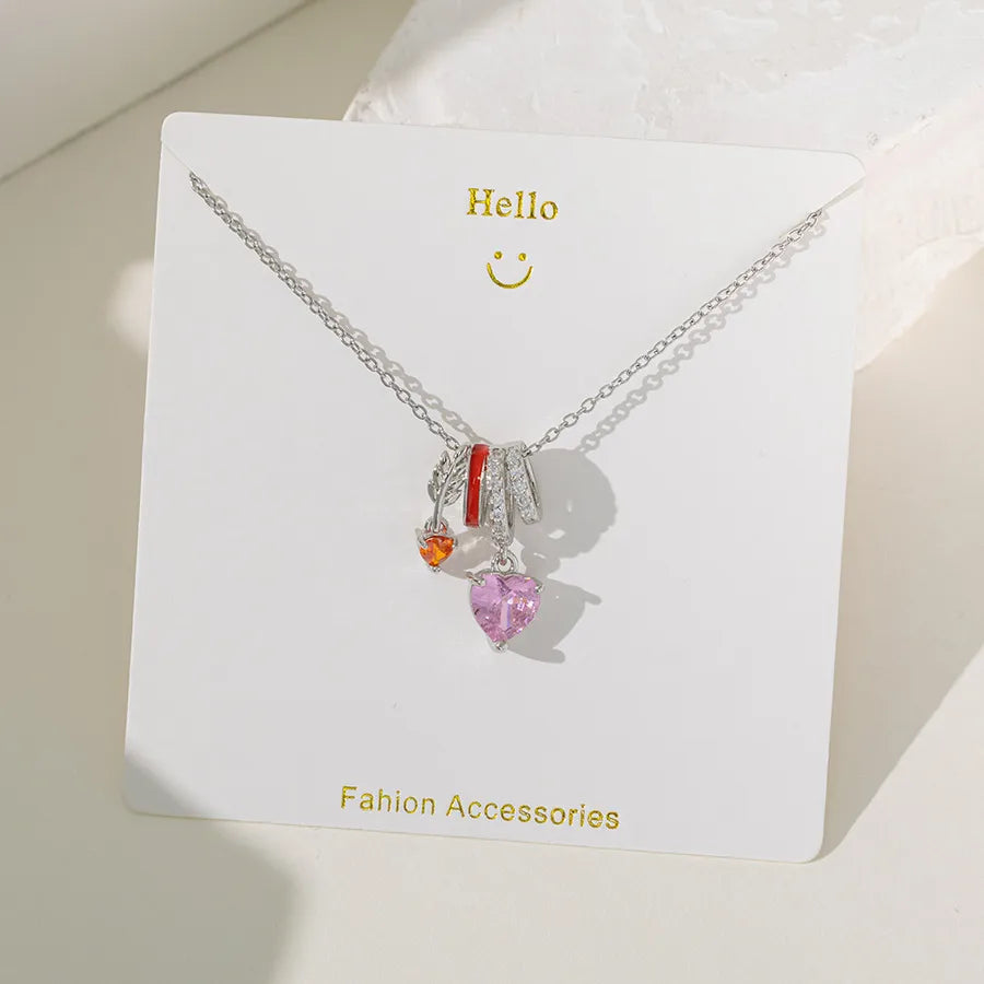Wholesale Jewelry Elegant Glam Geometric Flower Butterfly 304 Stainless Steel Copper Plating cable chain Pendant Necklace