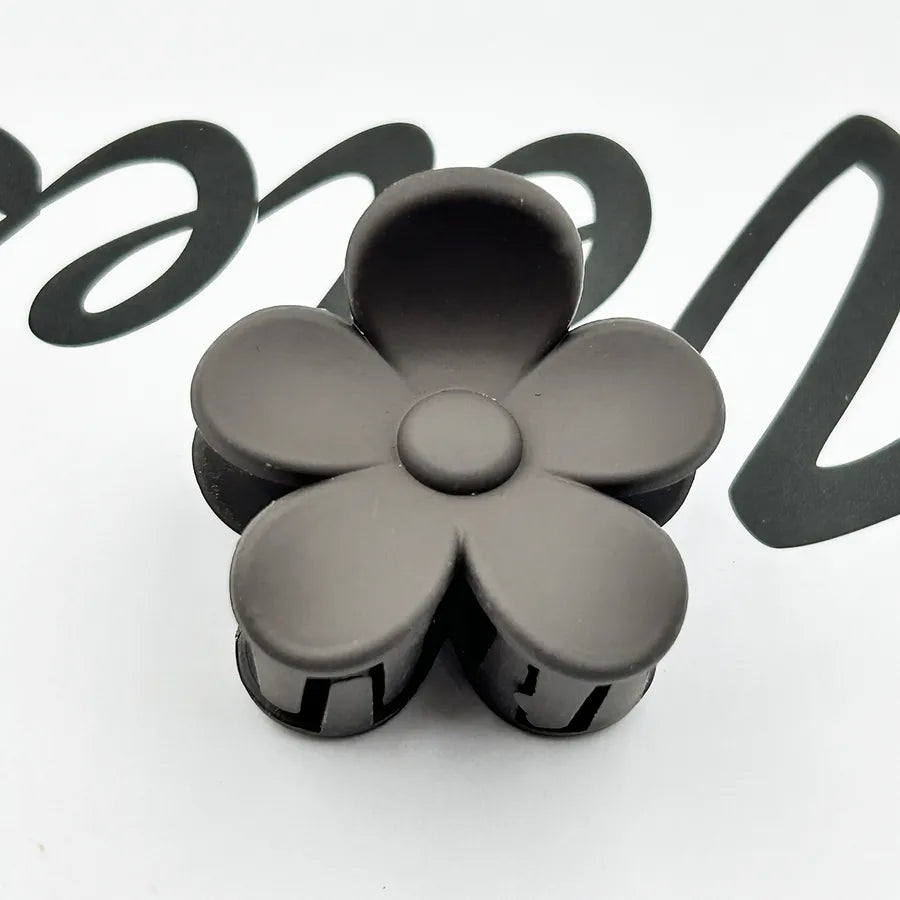 Frosted Flower Hair Clip Back Head Updo Hair Clip Barrettes Ponytail Bun High-Grade Sense Barrettes Shark Clip Wholesale