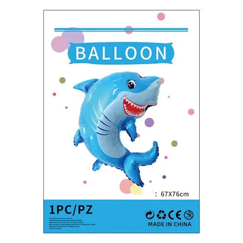 cartoon style cute animal mermaid aluminum film holiday party balloons