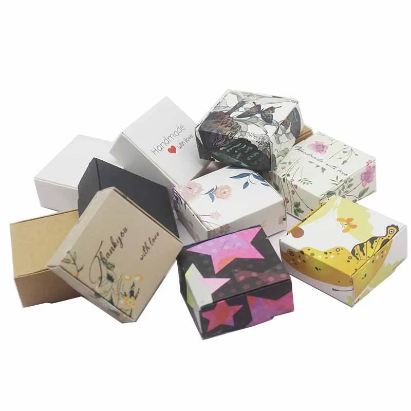 Multicolor Butterfly Handmade Gift Box Black Cow White Jewelry Packaging Thank You Box Elegant Present Container