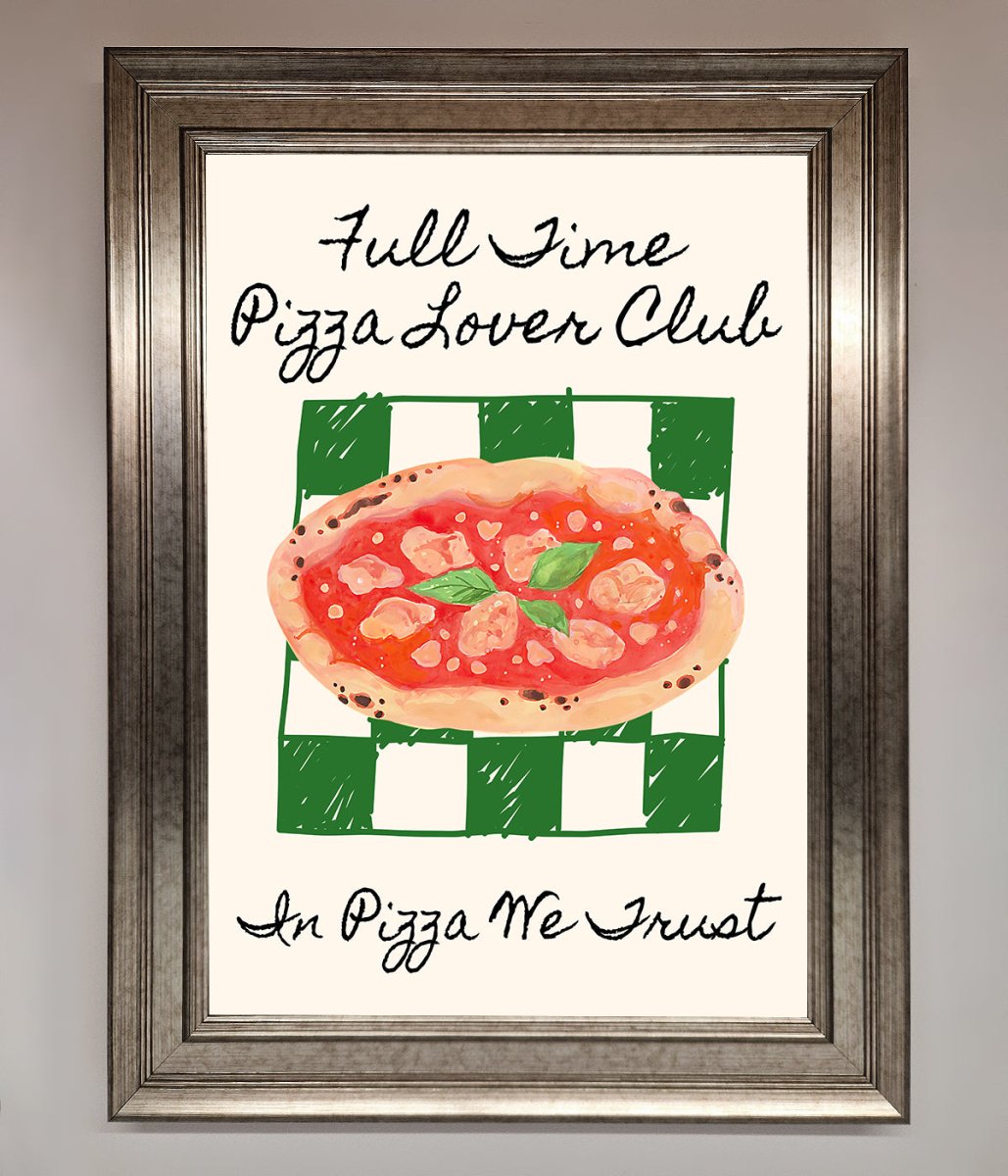 Pizza Lover Club Framed Wall Art - Zestio