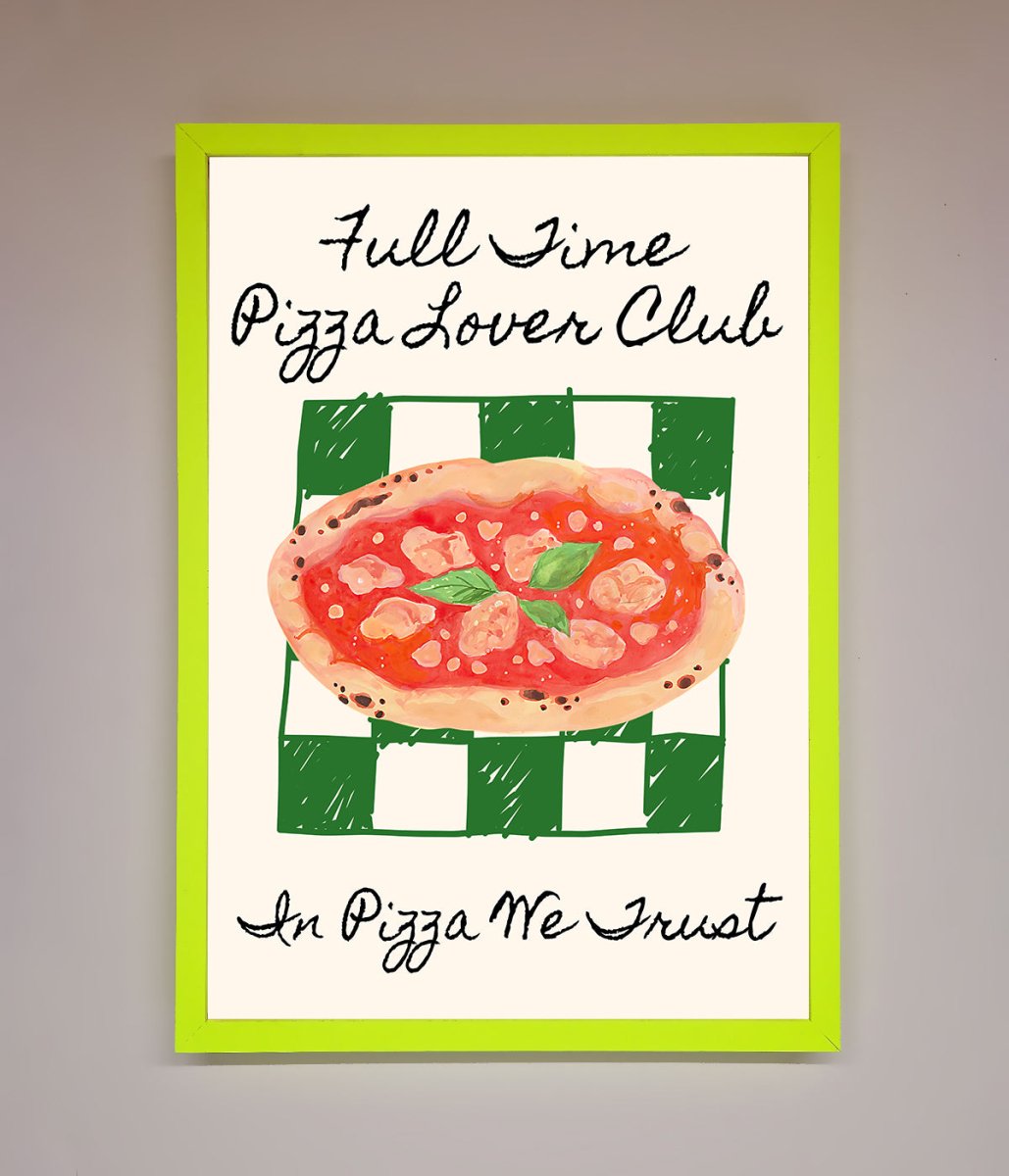 Pizza Lover Club Framed Wall Art - Zestio