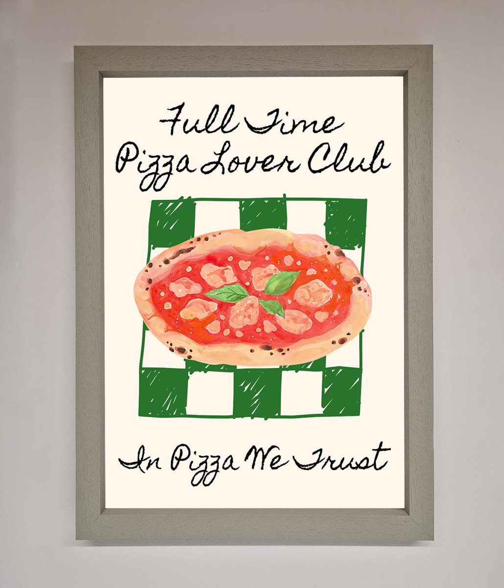 Pizza Lover Club Framed Wall Art - Zestio