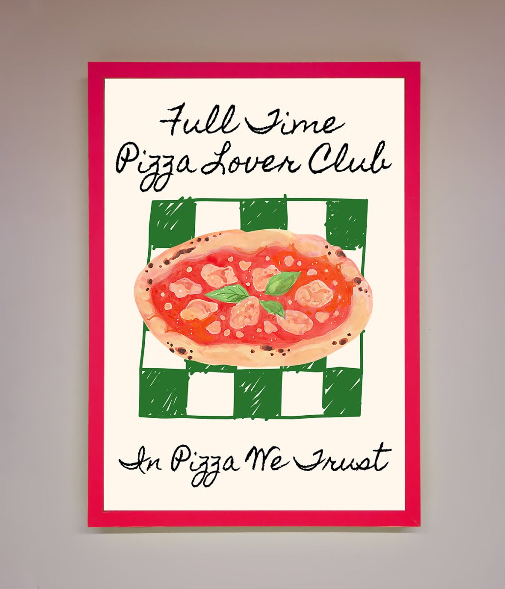 Pizza Lover Club Framed Wall Art - Zestio